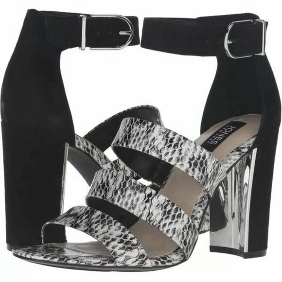 Jones New York Shoes - COPY - Jones New York Jesse Snakeskin Suede Block Heels NWT Ankle Strap Sandal …